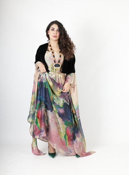 Chnar Kurdish Dress complete with Salte velvet 3 items