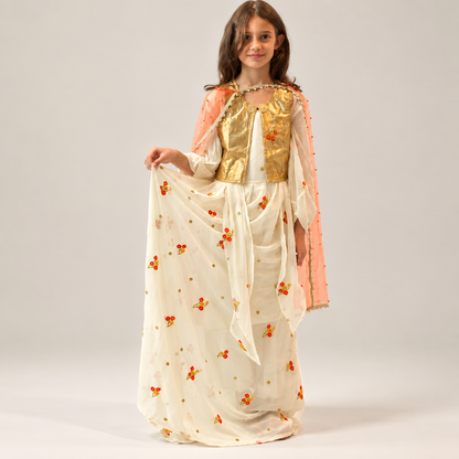 Lavin Orange With  Off white includes 5 items (kopia)