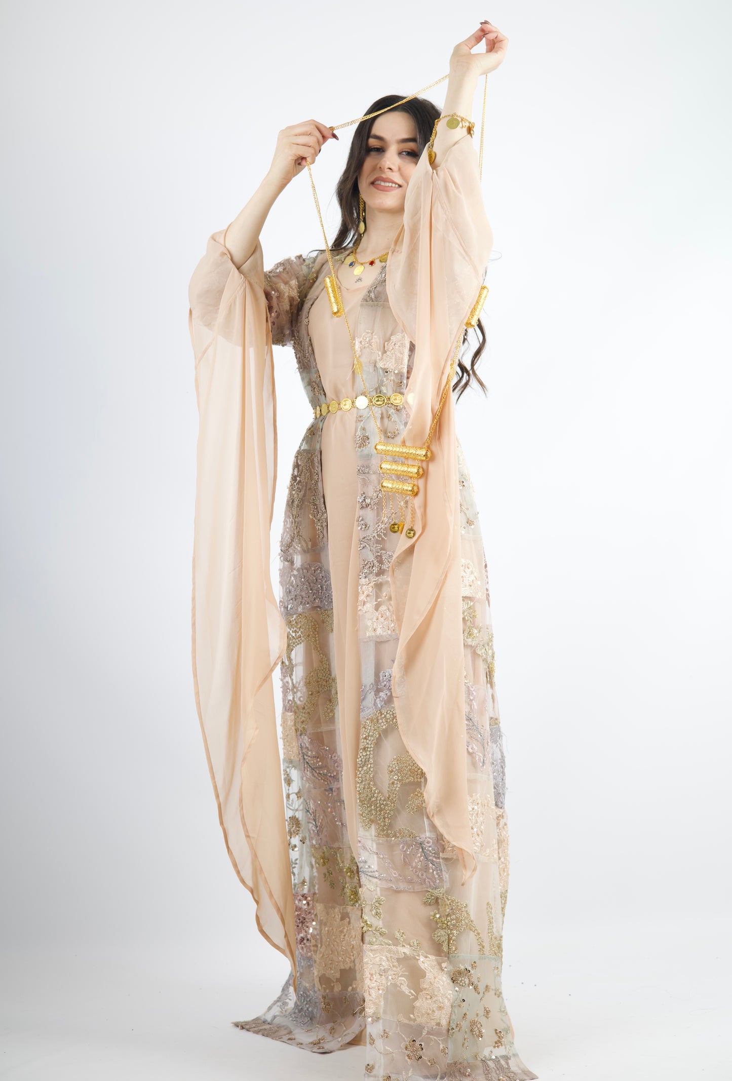 Marjan Exclusive Kurdish Eco Set  Handcrafted • Sustainable • Meaningful  3 items and includes Belt and Arm pins as gift (kopia)