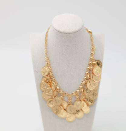 Coin Necklace Gold Coin Necklace – Bold and Traditional Statement Jewelry