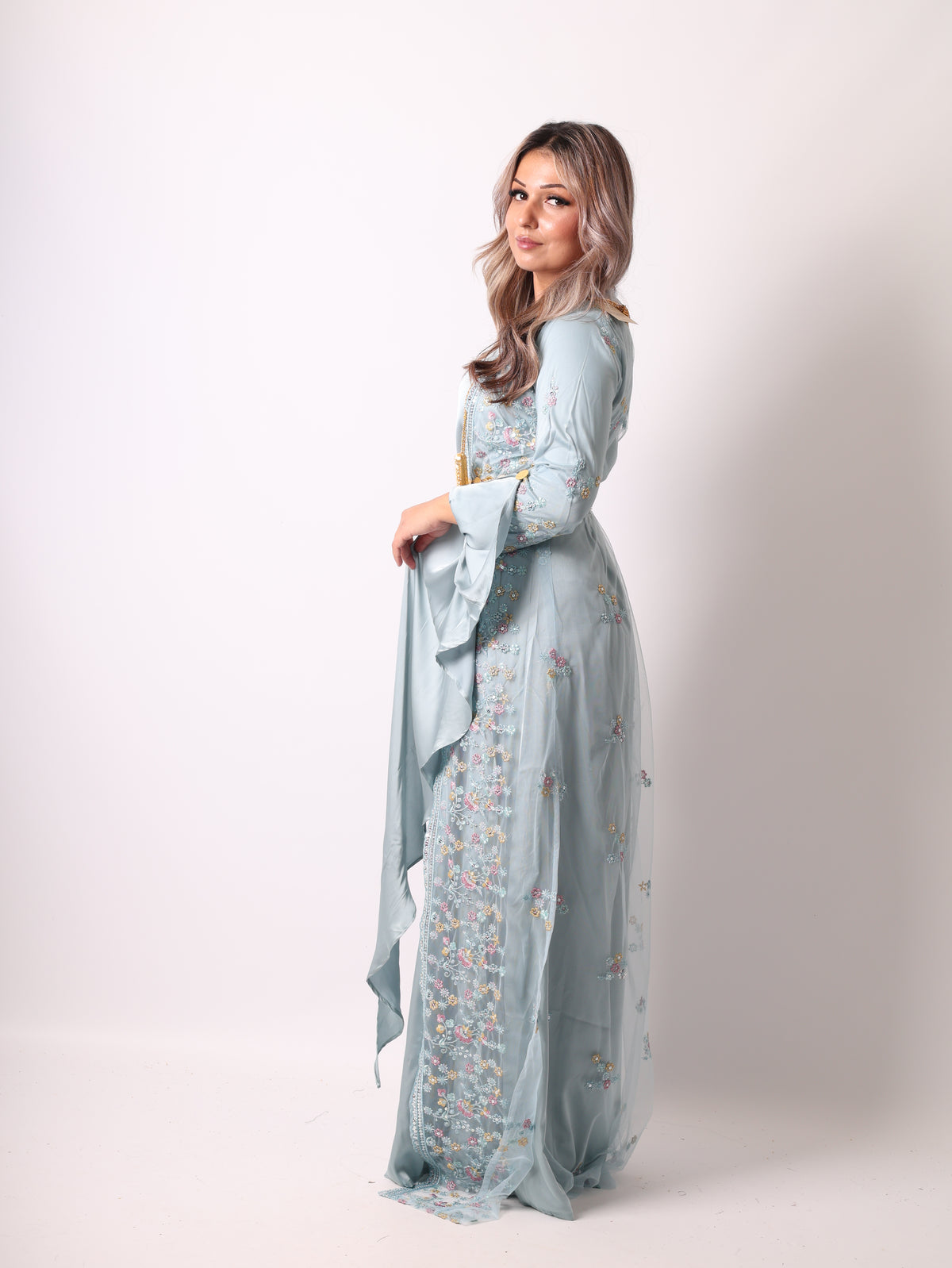 Soma Kurdish Dress Sky Blue Soma سۆما