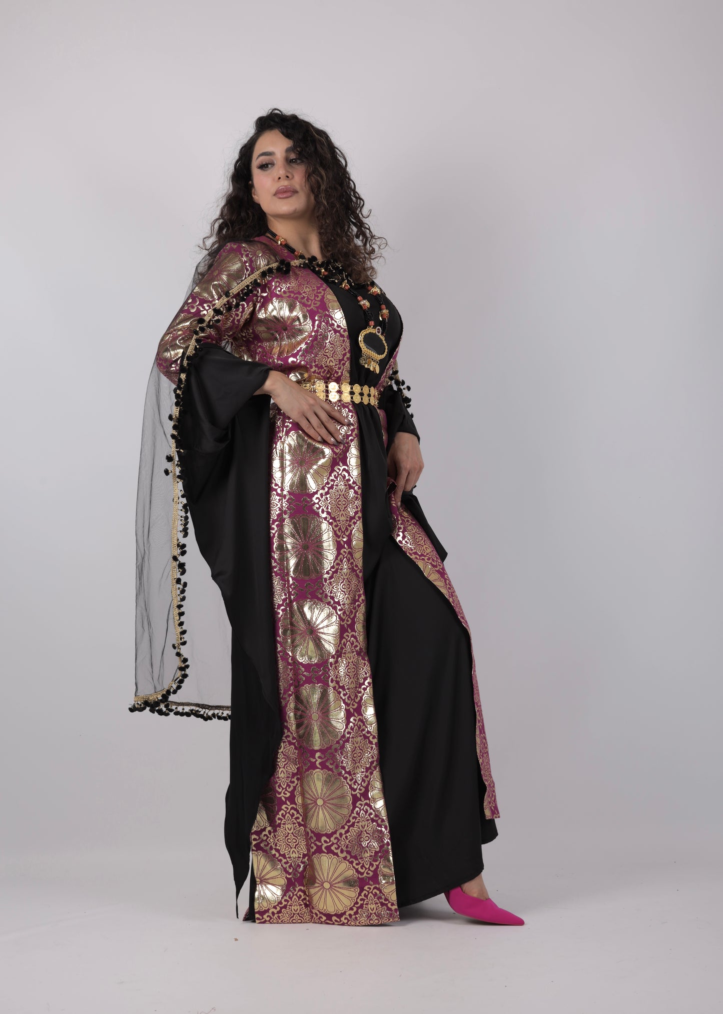 Kurdish Dress Hafse Xan 2 items Maroon