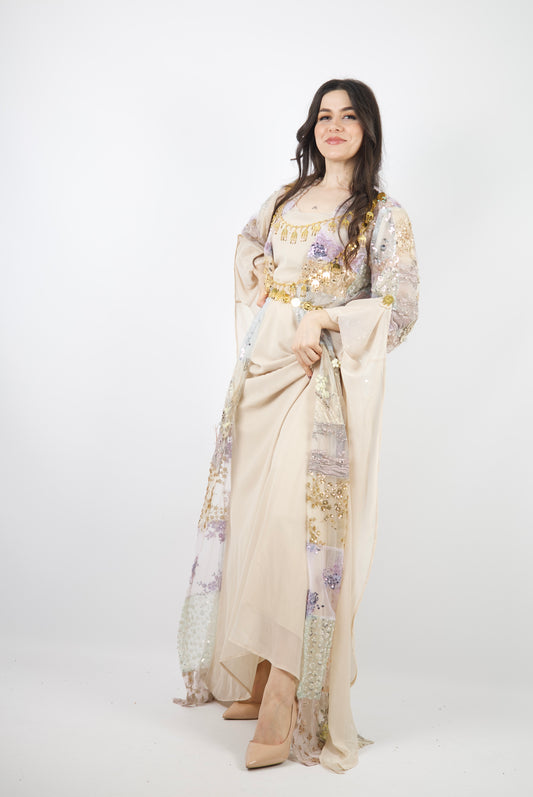 Sama- Exclusive Kurdish Eco Set  Handcrafted • Sustainable • Meaningful  3 items and includes Belt and Arm pins as gift (kopia 2)