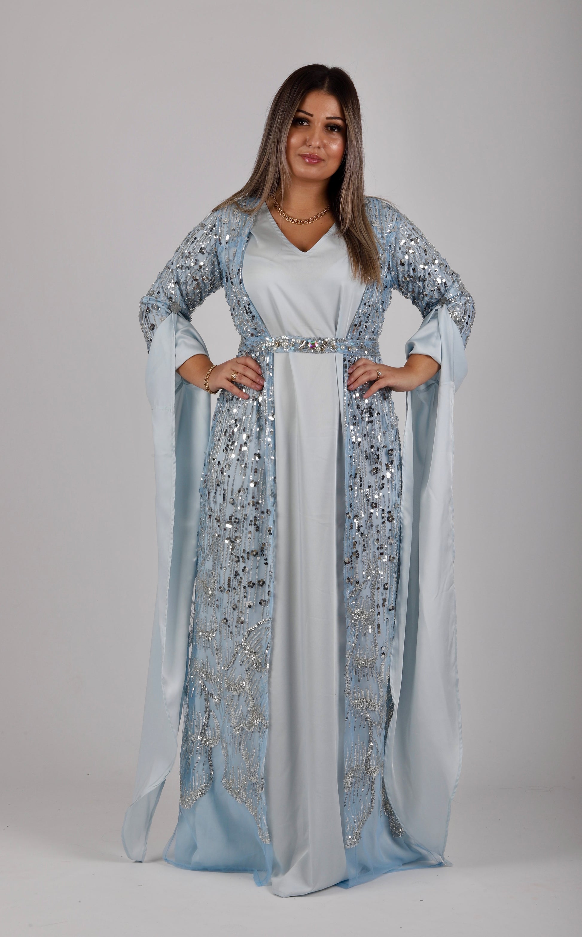 Lux sky Blue CrystalKewsan textile and more Kurdish women, Kurdish clothes, Kurdische kleider
