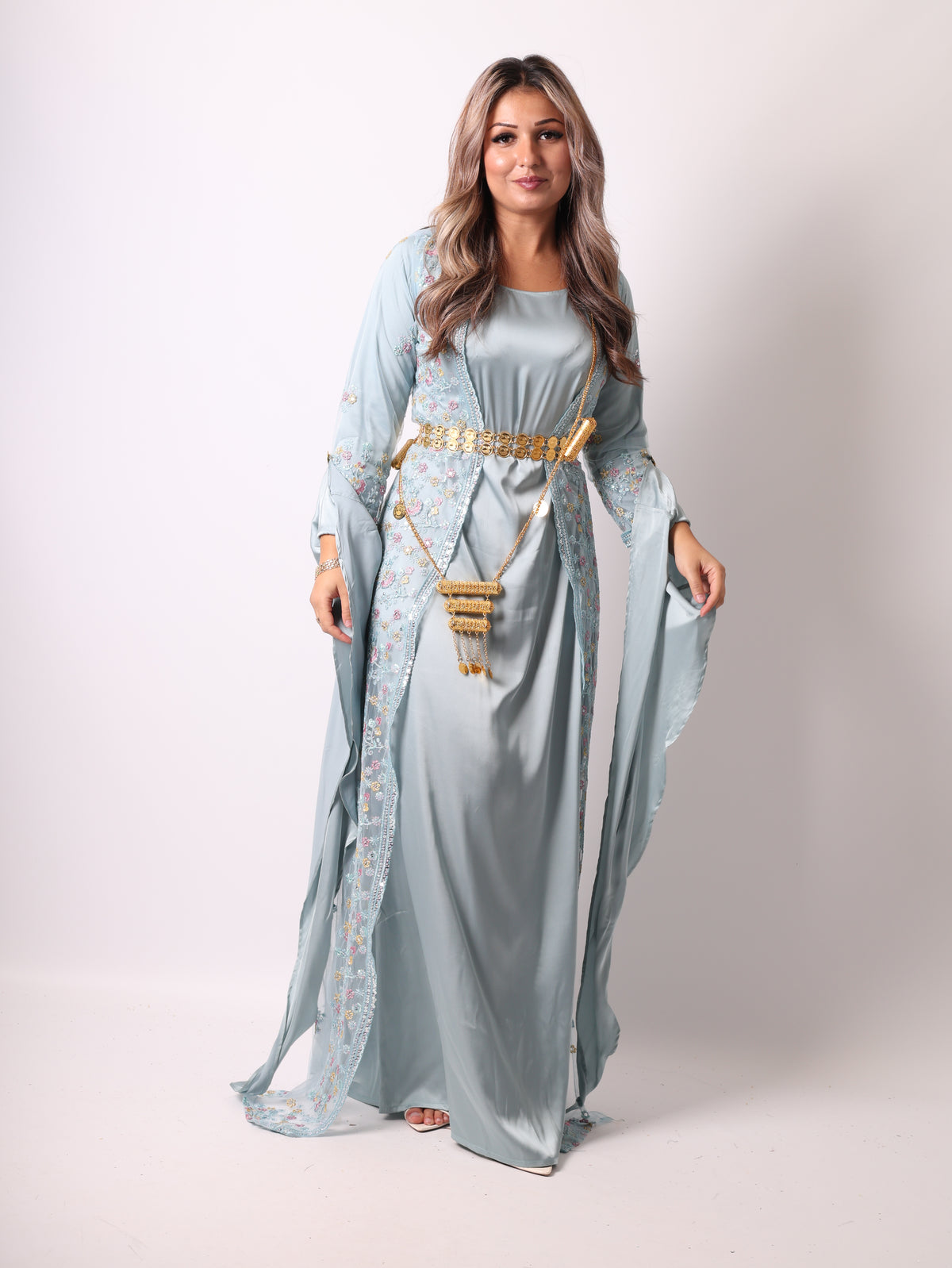 Soma Kurdish Dress Sky Blue Soma سۆما