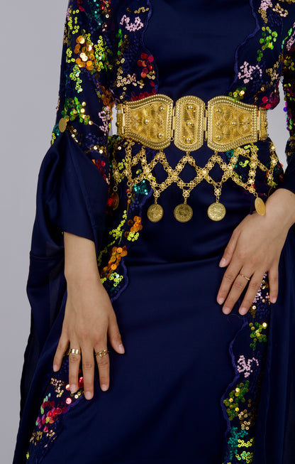 Gulan Navy BlueKewsan textile and more Kurdish women, Kurdish clothes, Kurdische kleider