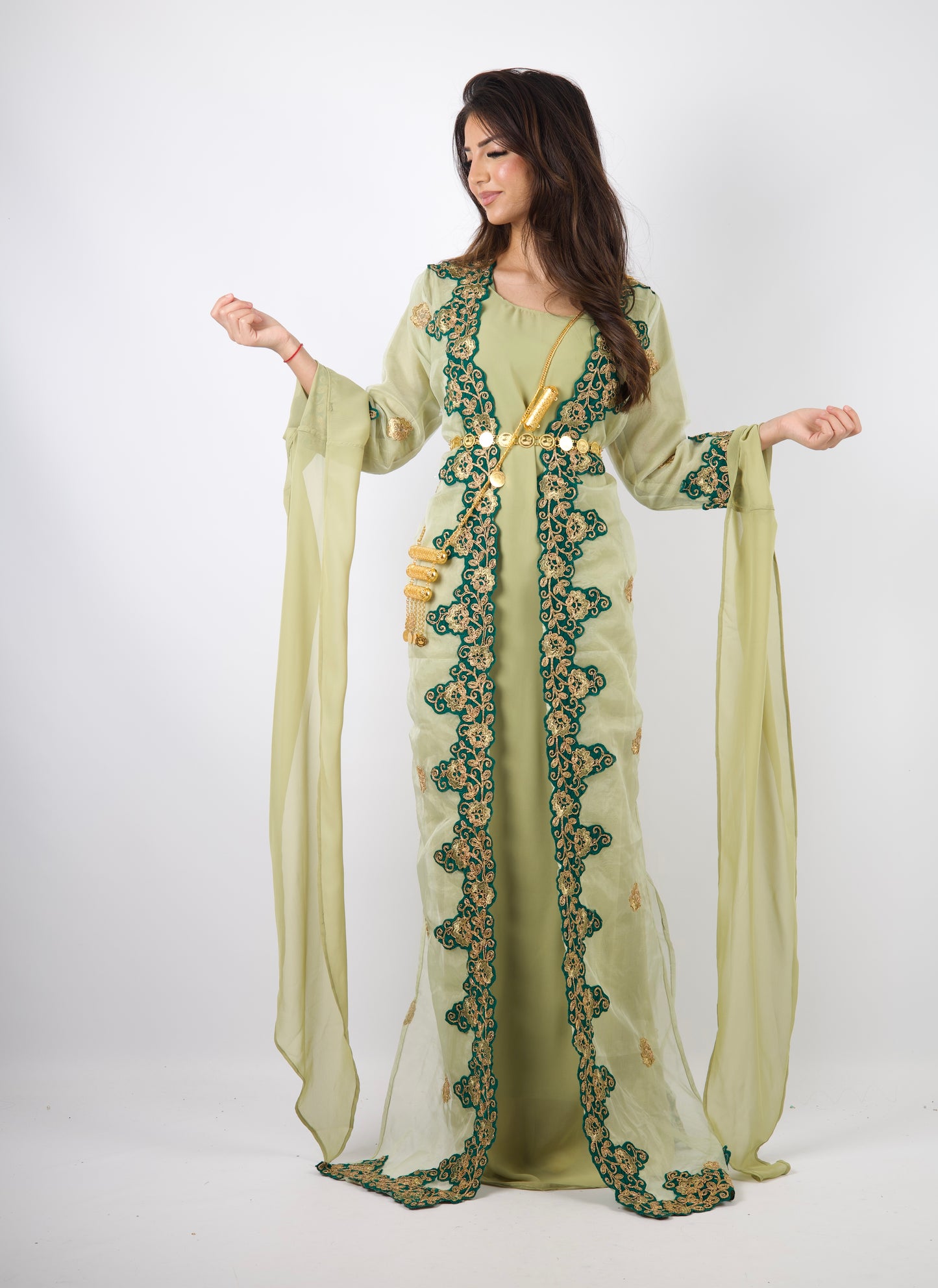 Azadi Kurdish Dress Green
