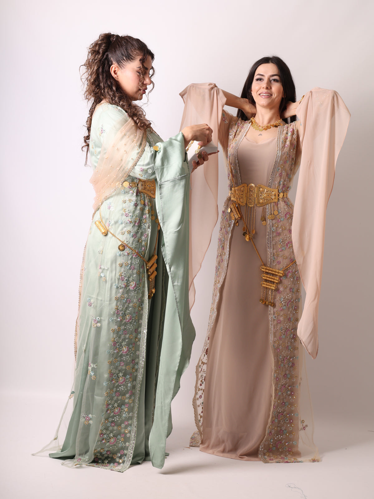 Soma Kurdish Dress Light Green including Dasmal