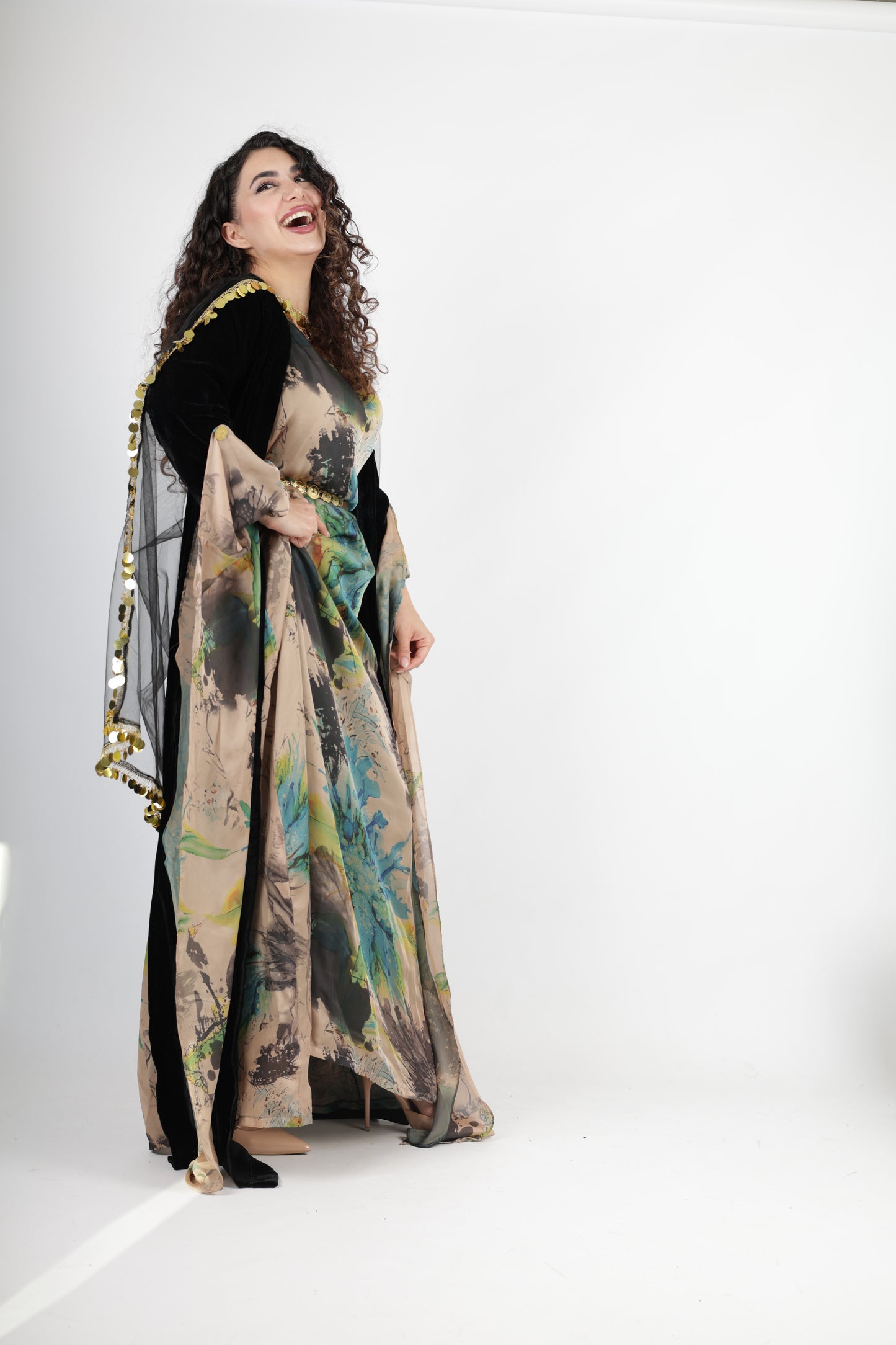 Awrang Kurdish Dress complete with Kawa velvet