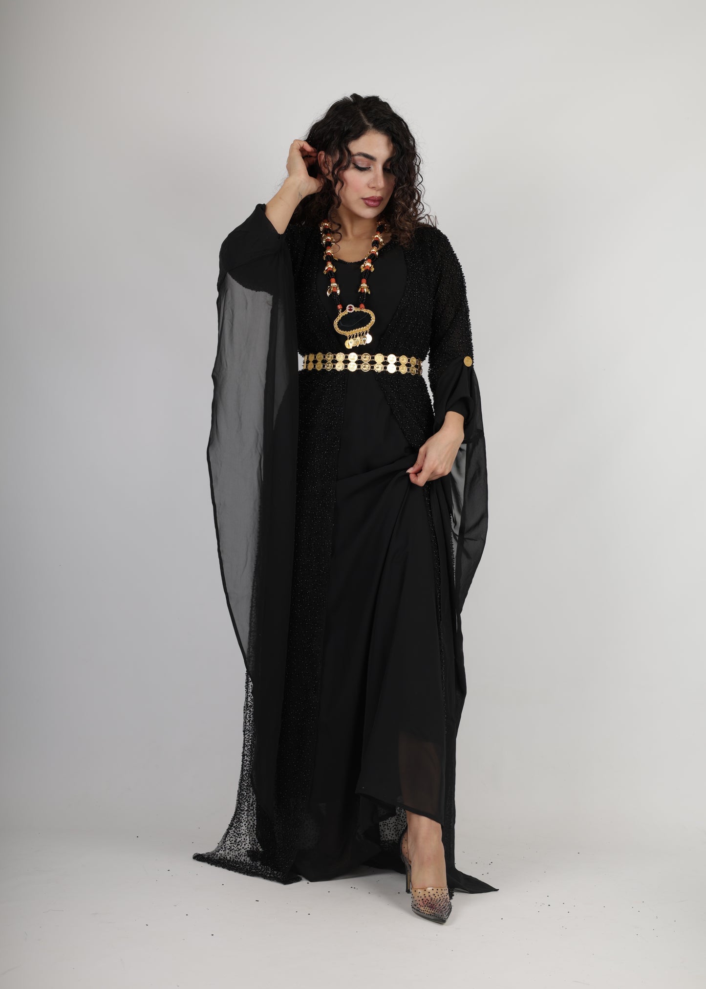 Merwari Black Dress جلی کوردی مرواری رەش