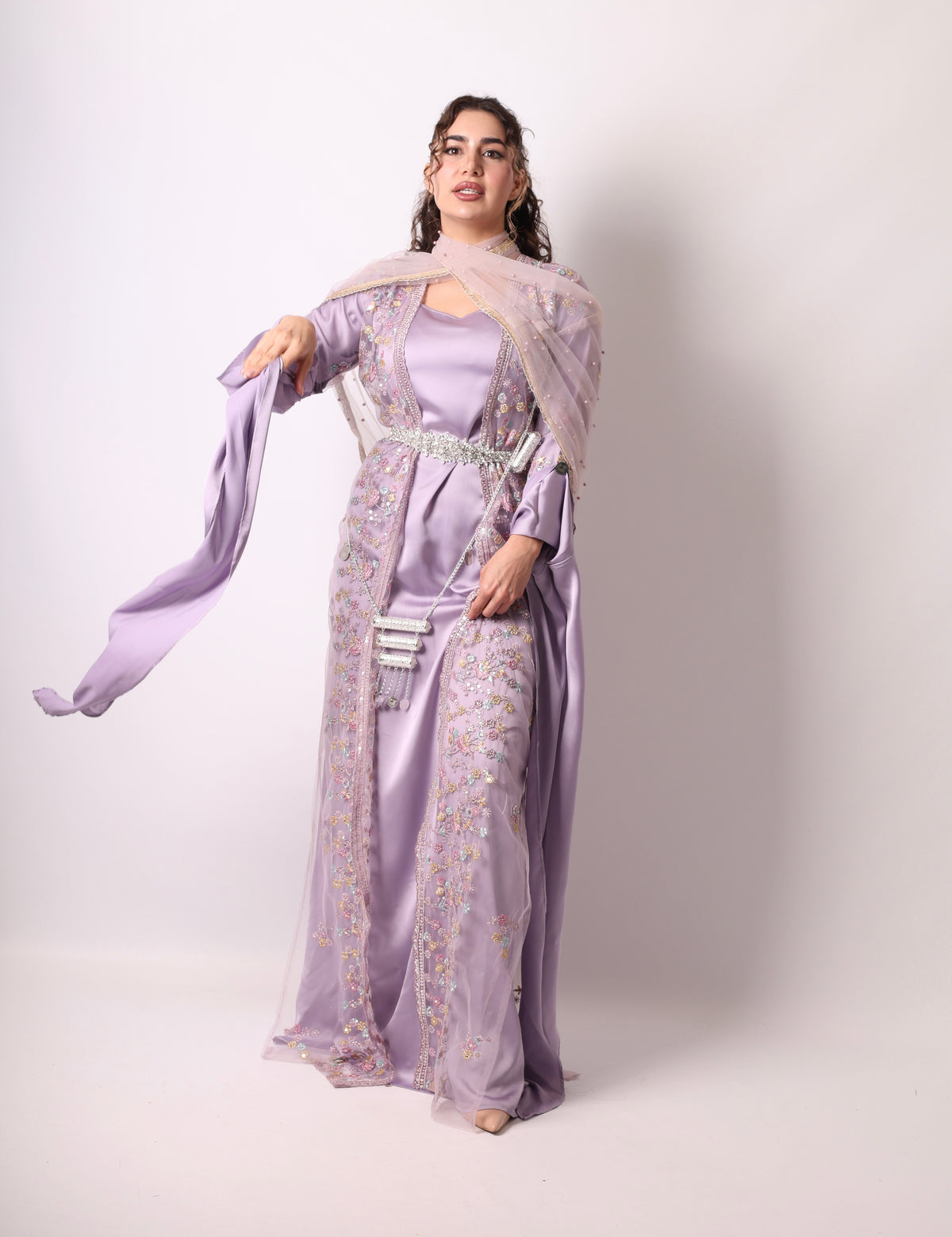 Soma Kurdish Dress Lavender with DASMAL