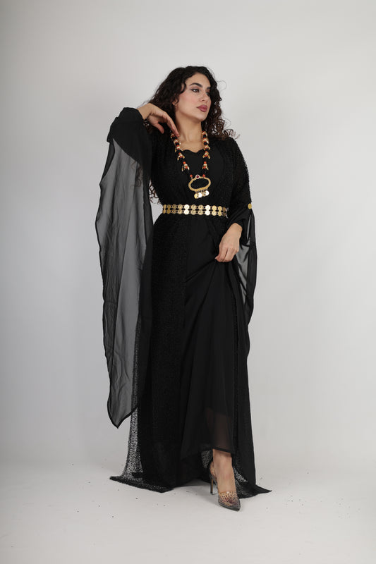 Merwari Black Dress جلی کوردی مرواری رەش