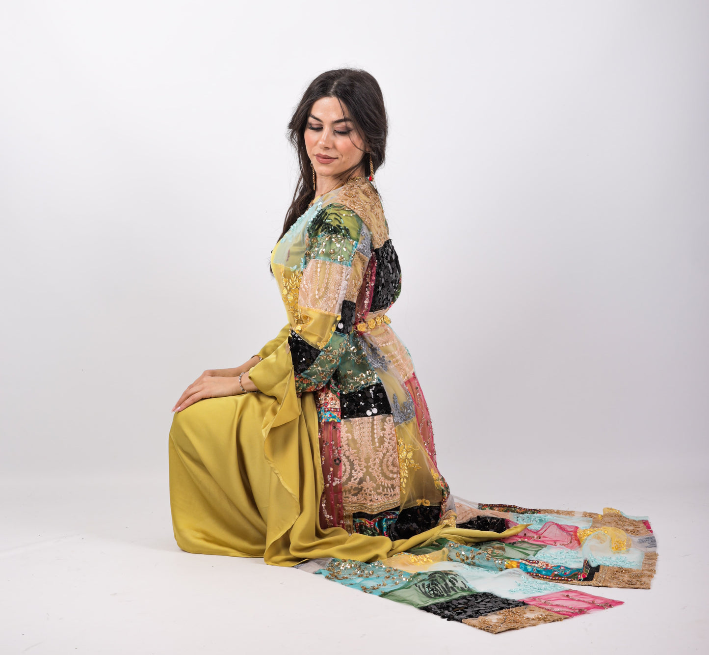 Zeiton Kurdish Dress Eco collection includes Shamaran Belt