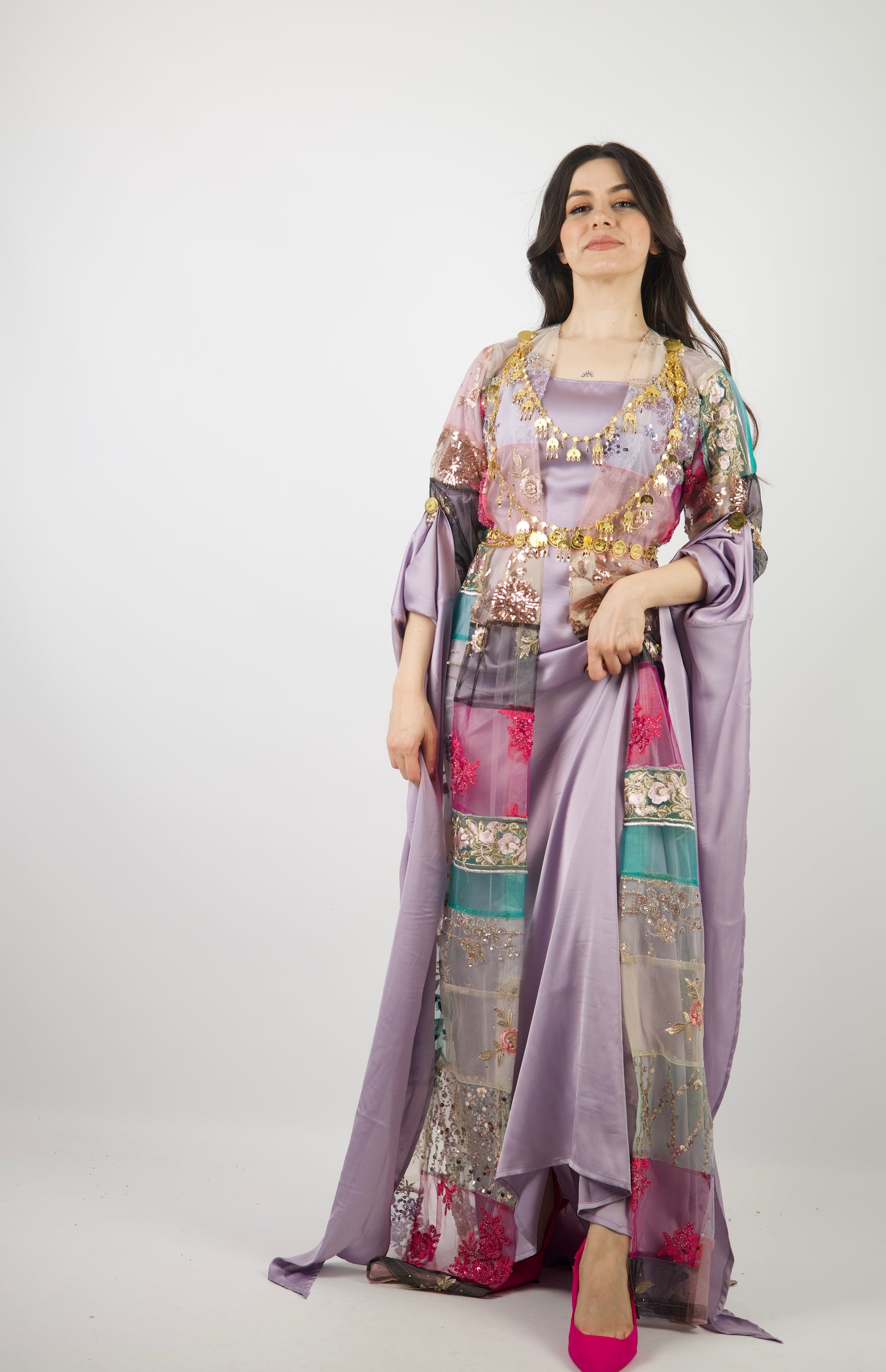 Bnawsha– Exclusive Kurdish Eco Set  Handcrafted • Sustainable • Meaningful  3 items and includes Belt and Arm pins as gift