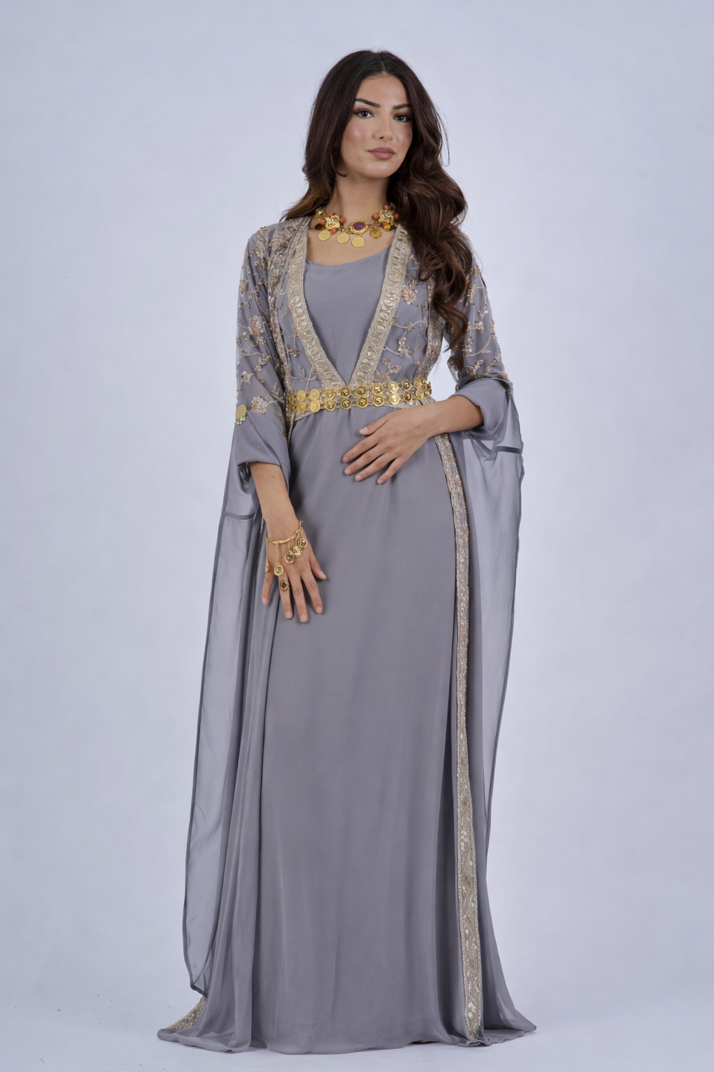 Chia collection LilacGrey Kurdish Dress4 items