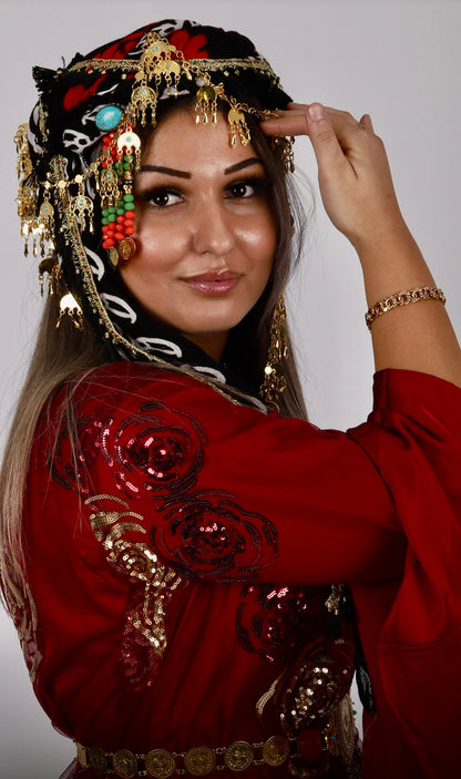 Kurdish Hat with Hawri with golden sarparcham