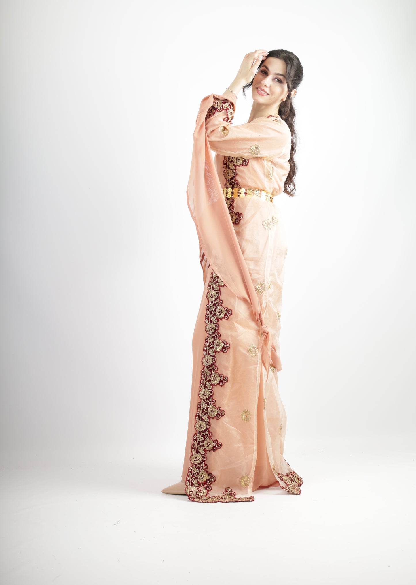 Azadi Kurdish Dresd Apricot/Champagen