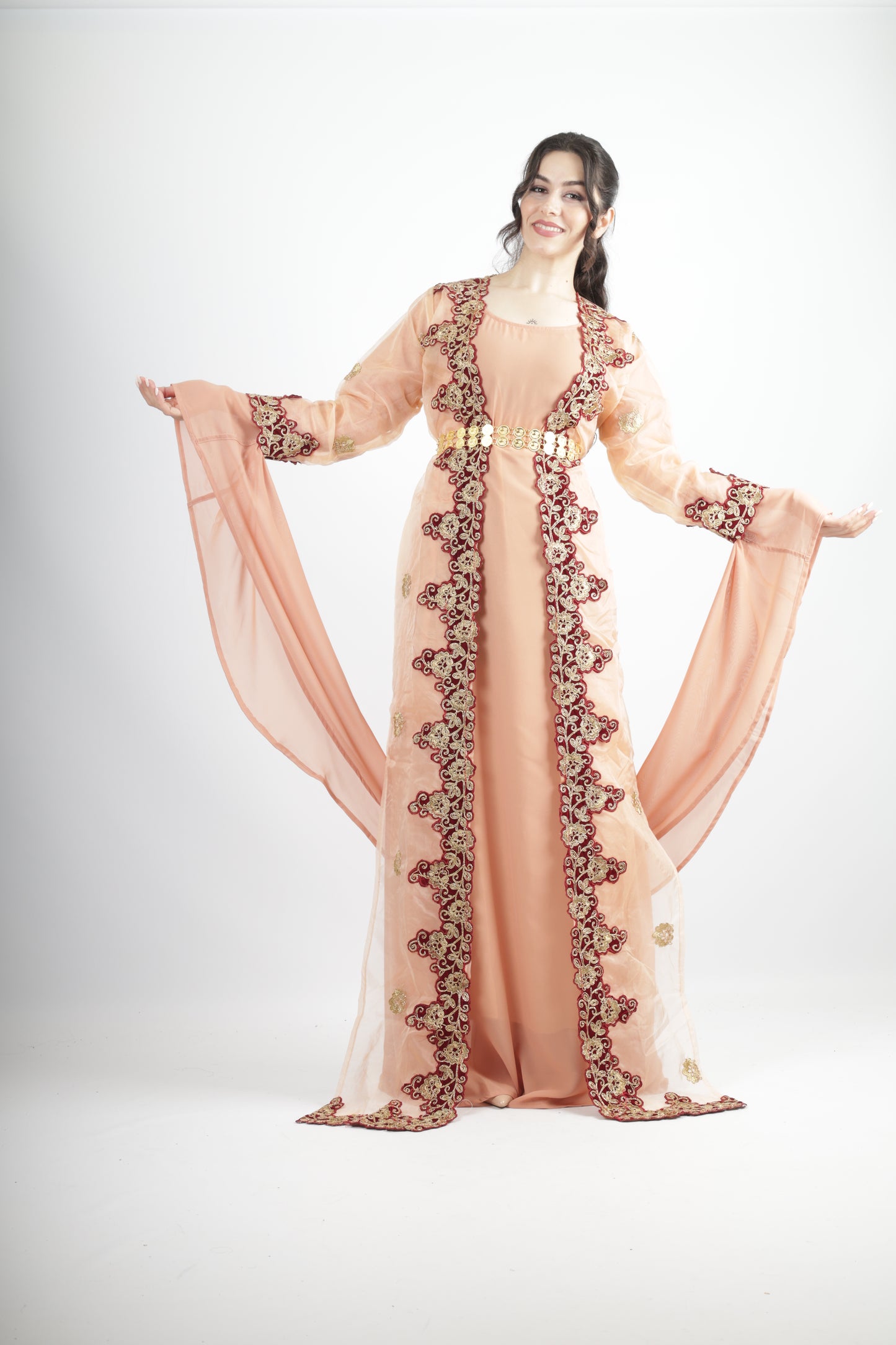 Azadi Kurdish Dresd Apricot/Champagen