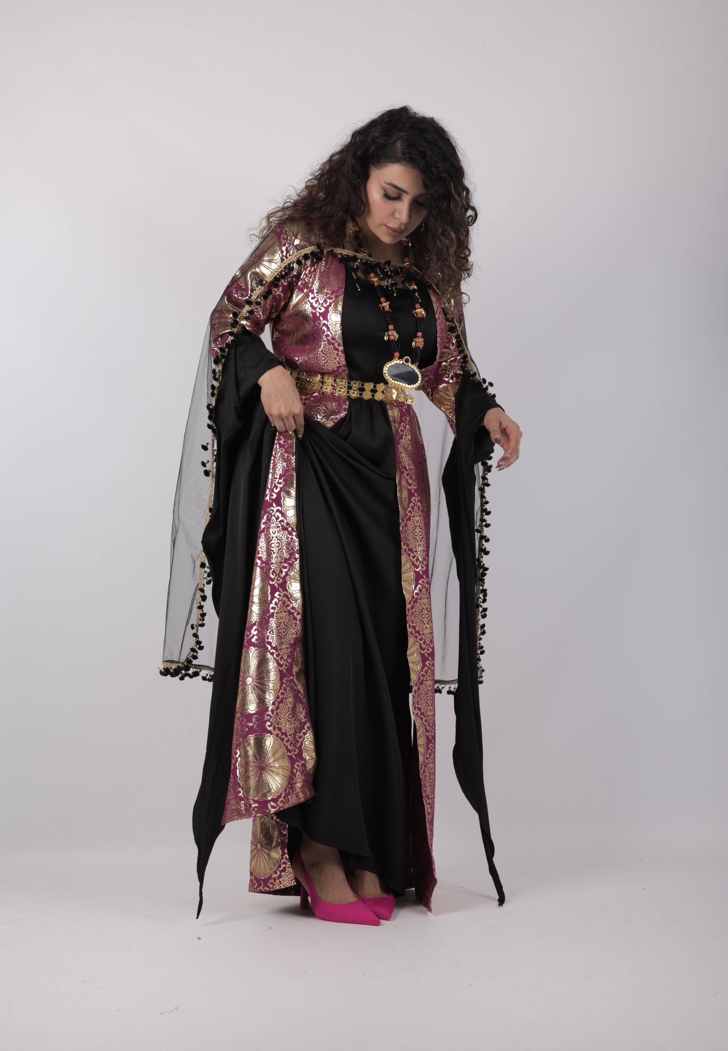 Kurdish Dress Hafse Xan 2 items Maroon