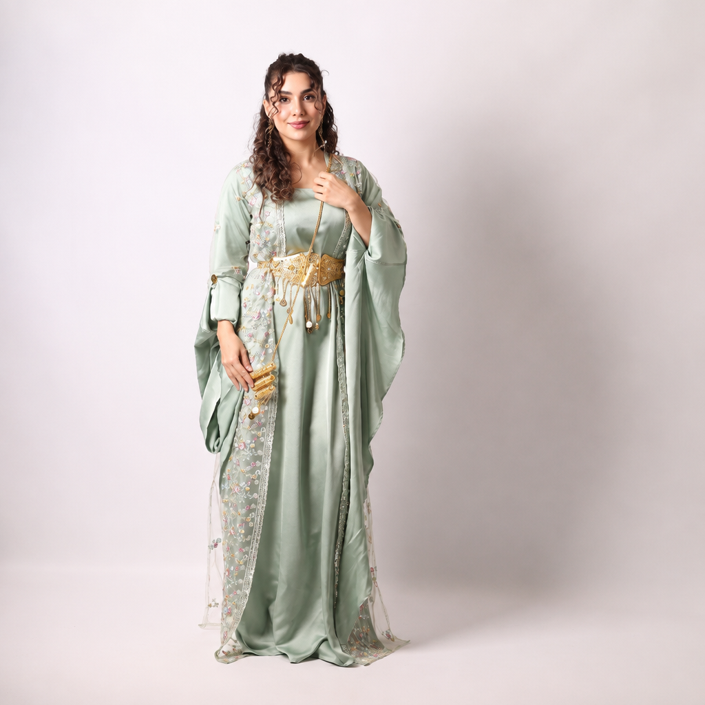 Soma Kurdish Dress Light Green