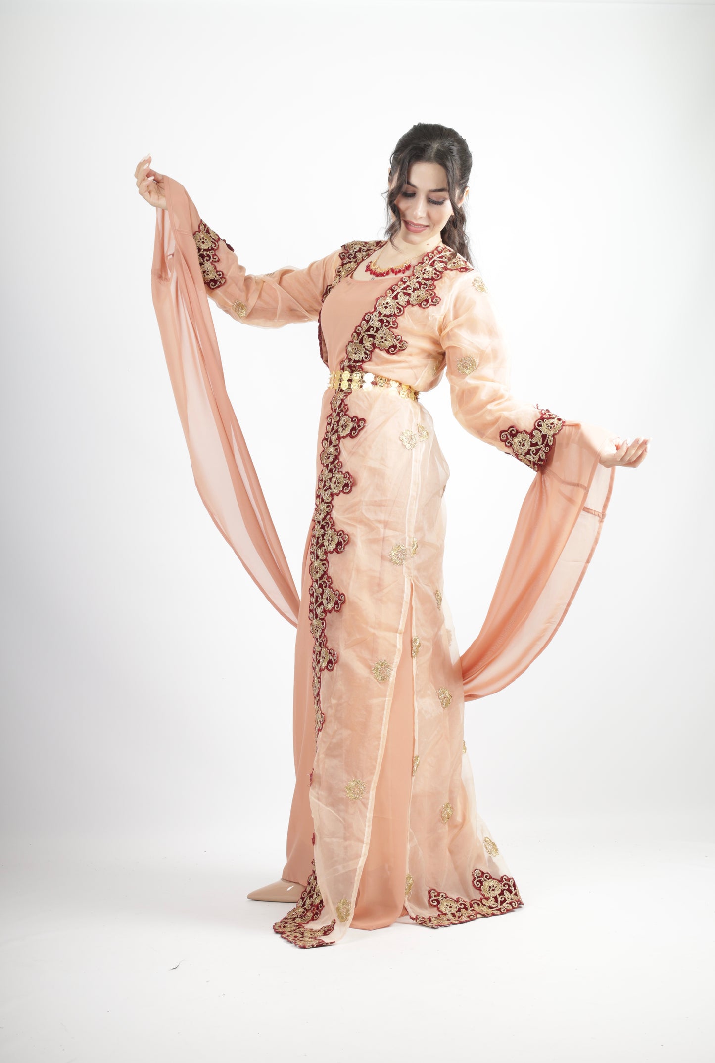 Azadi Kurdish Dresd Apricot/Champagen