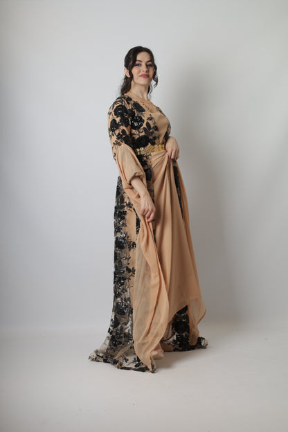 Dildar Black Badini Kurdish Dress