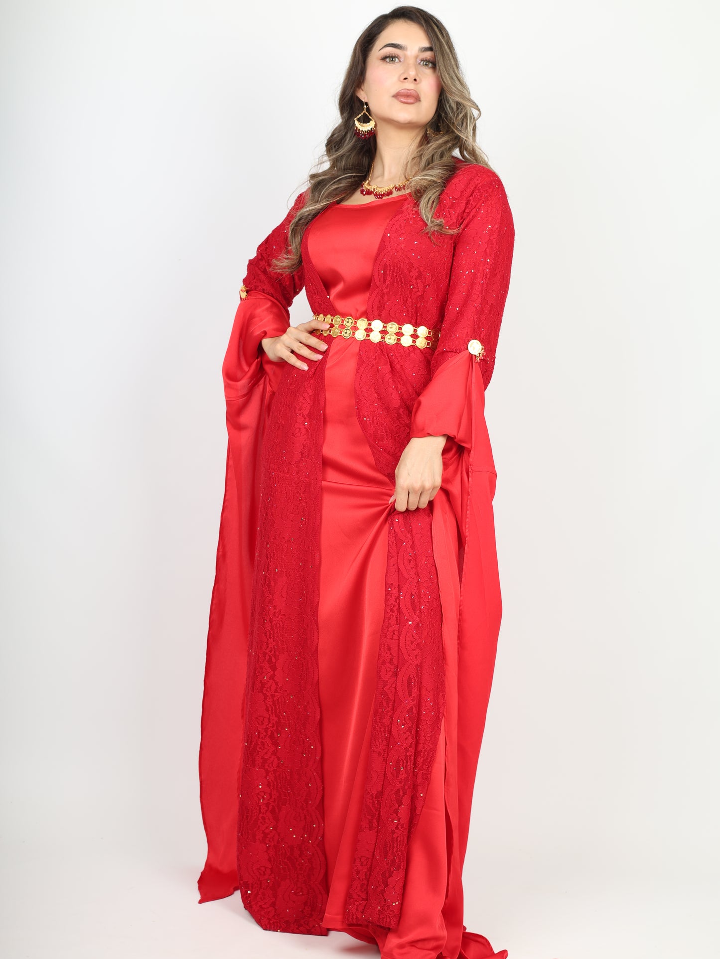 Red Kurdish Dress 2 items