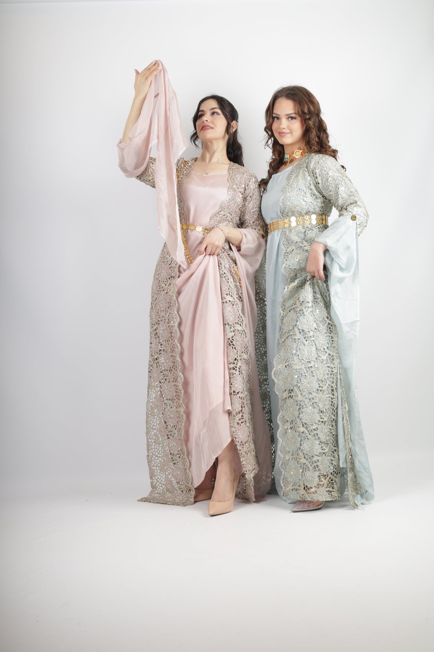 Dicla Kurdish Dress – Luxury Cutwork Collection Rosa