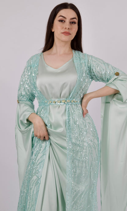 Lux Crystal Ocean GreenKewsan textile and more Kurdish women, Kurdish clothes, Kurdische kleider