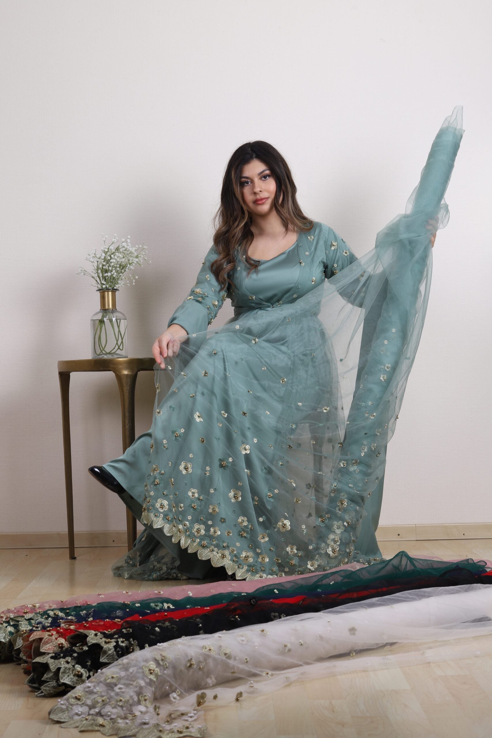 Dilan Design Badini  Pastel GreenKewsan textile and more Kurdish women, Kurdish clothes, Kurdische kleider