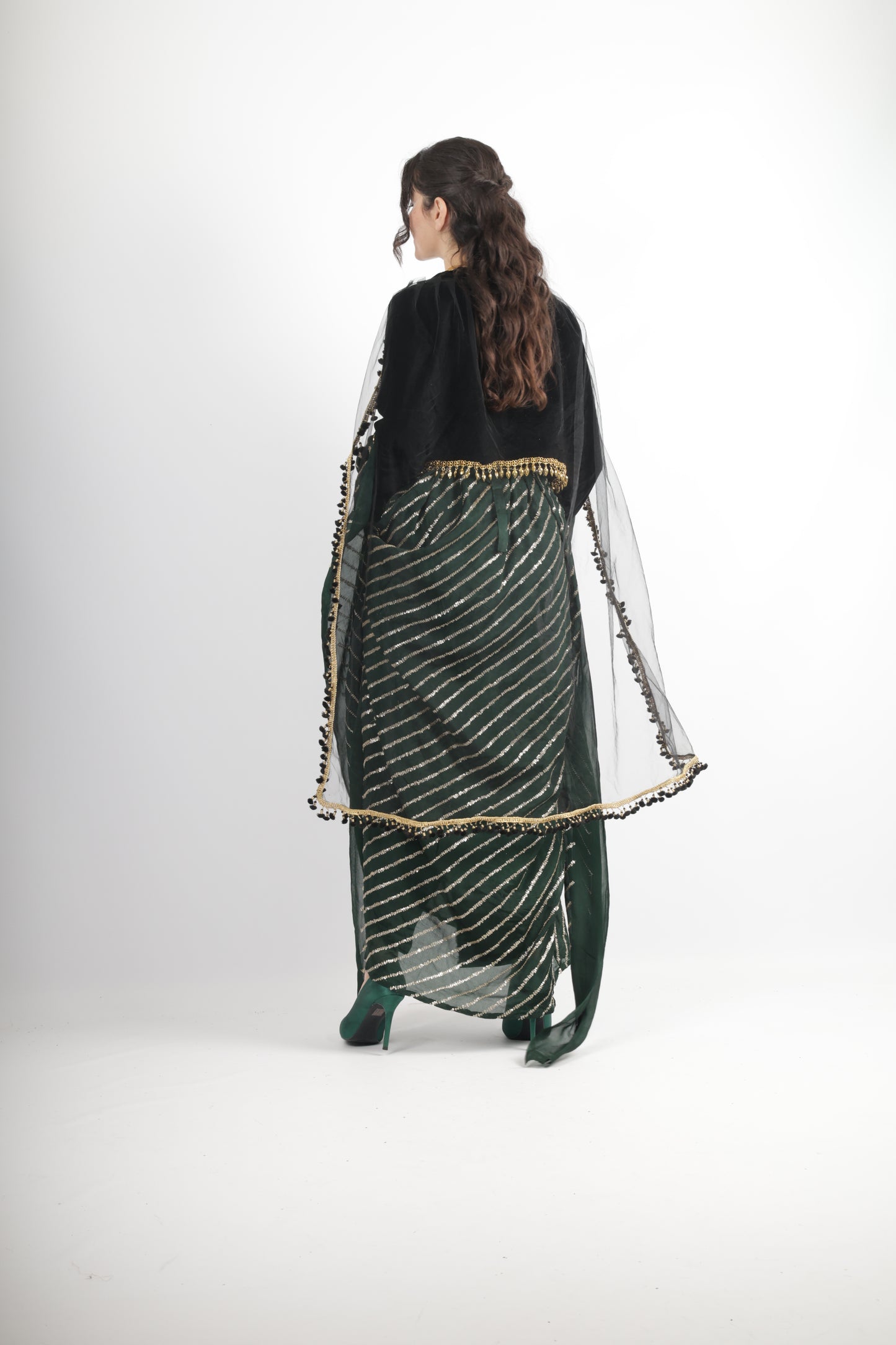 kresha Kurdish Dark Green set 3 items