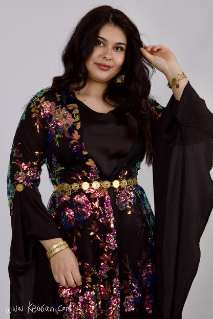 Model wearing Kurdish Dress Dildar, 