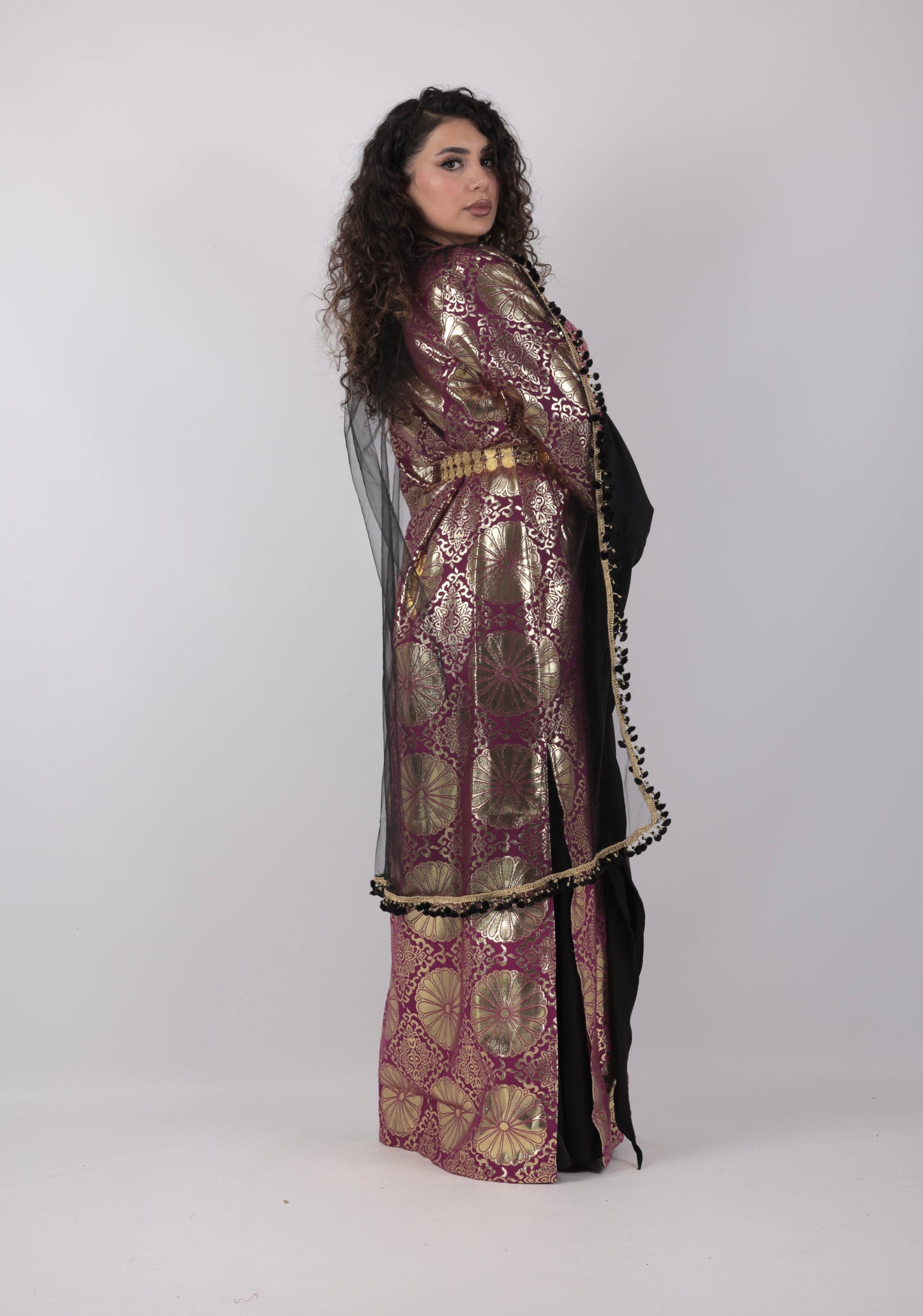 Kurdish Dress Hafse Xan 2 items Maroon