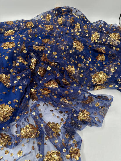 Chro Collection – Carbon Blue Exclusive made Kurdish Dress (3-Piece Set)