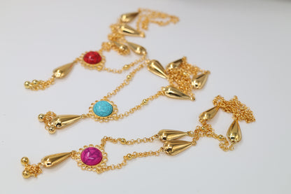 Halskette Mêlwan ملوان Türkis