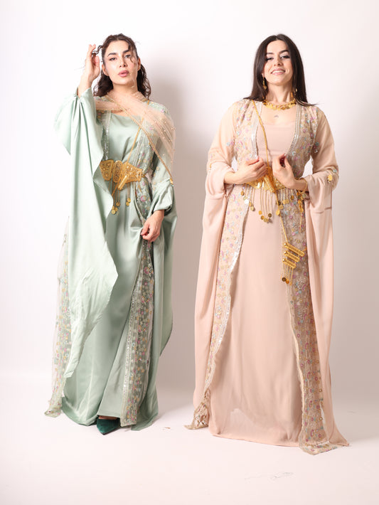Soma Kurdish Dress Light Green including Dasmal