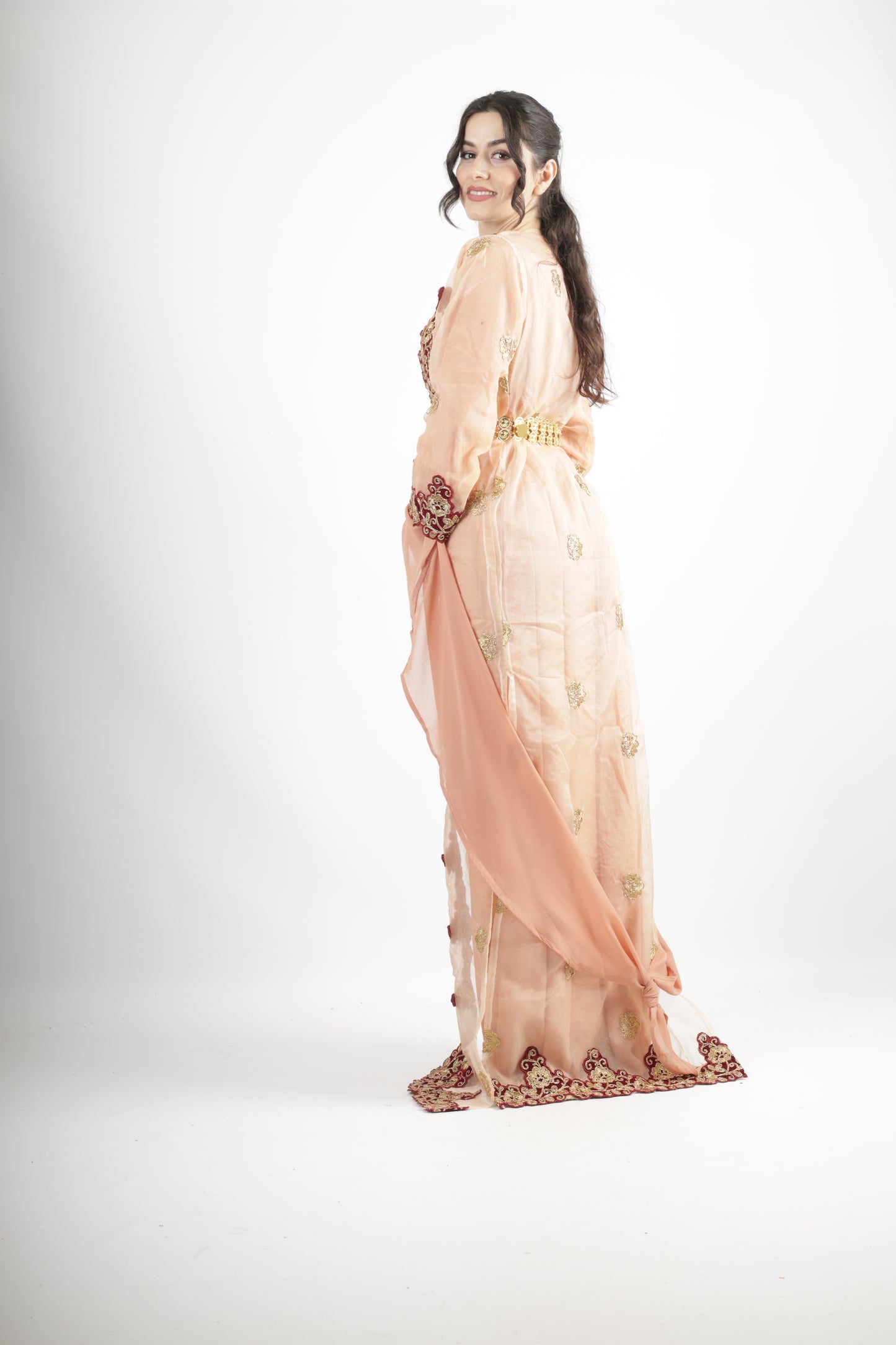 Azadi Kurdish Dresd Apricot/Champagen