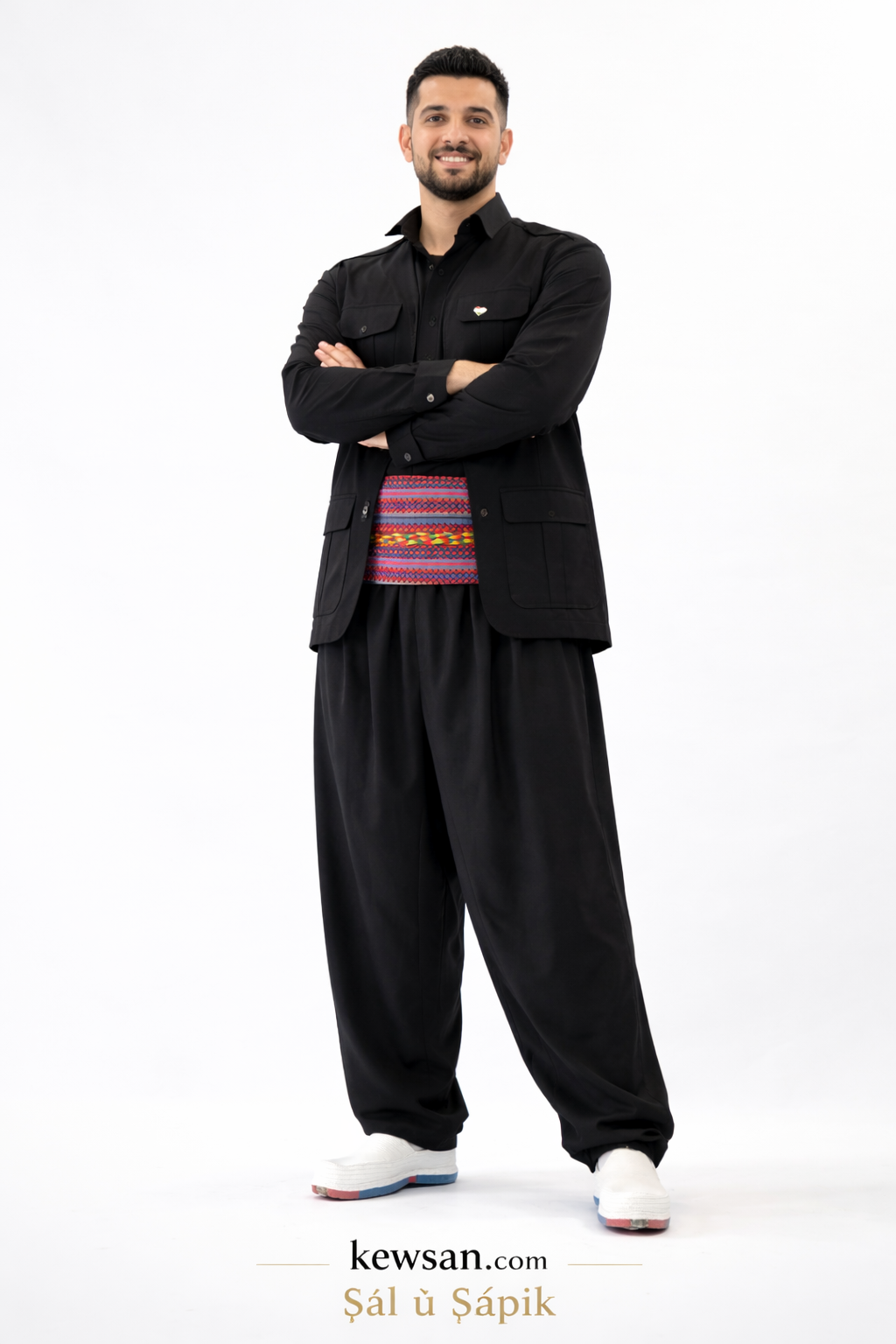 Shal o Shapek Elak peshtwen 4 piece Black