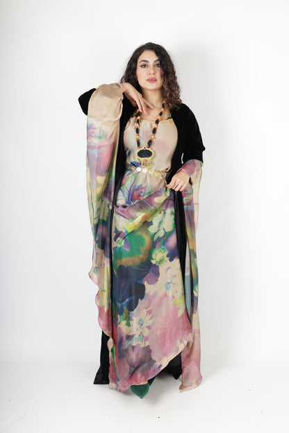 chnar  Kurdish Dress complete with long kawa velvet 3 items