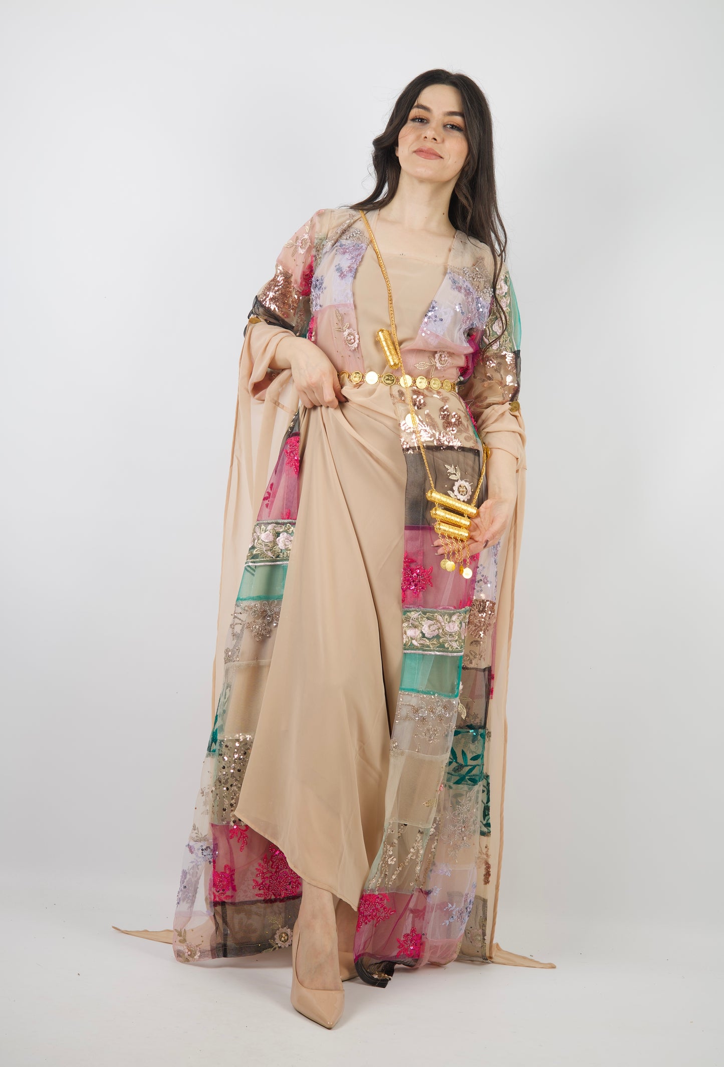 Hiwa– Exclusive Kurdish Eco Set  Handcrafted • Sustainable • Meaningful  5 items and includes Belt and Arm pins as gift
