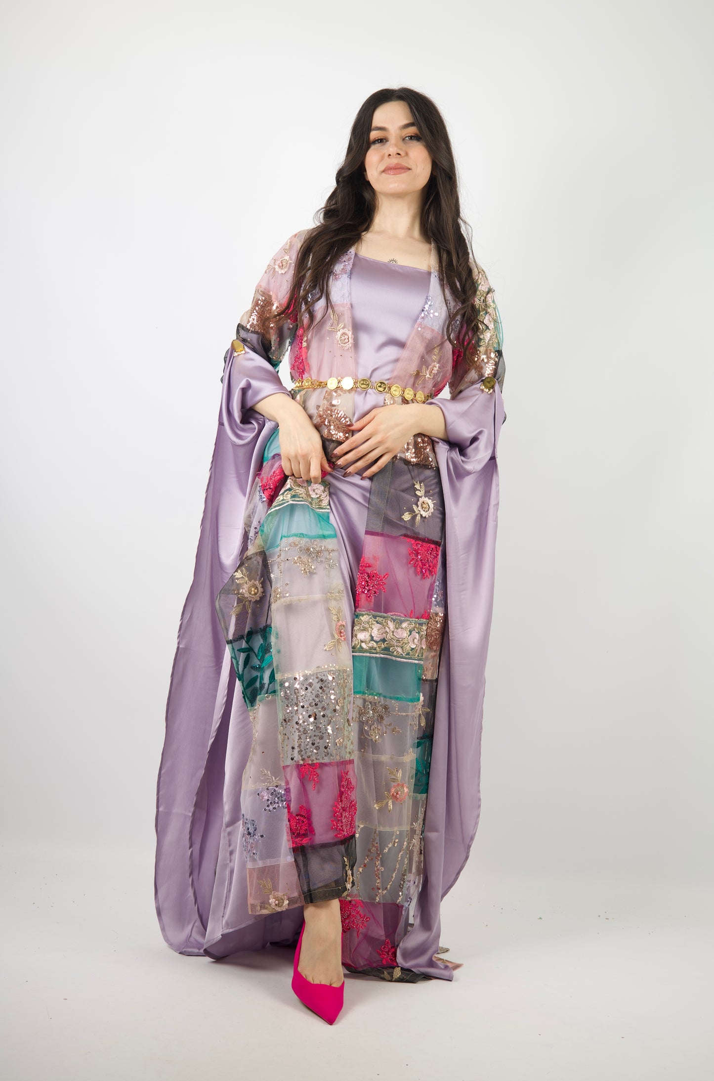 Hiwa– Exclusive Kurdish Eco Set  Handcrafted • Sustainable • Meaningful  5 items and includes Belt and Arm pins as gift