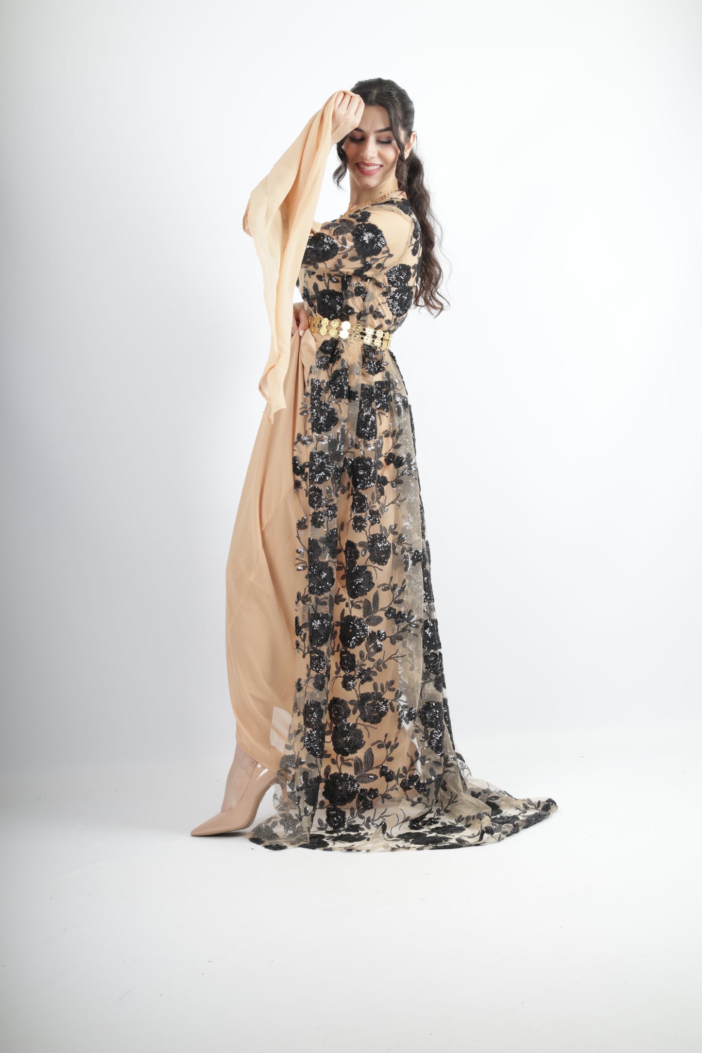 Dildar Black Badini Kurdish Dress