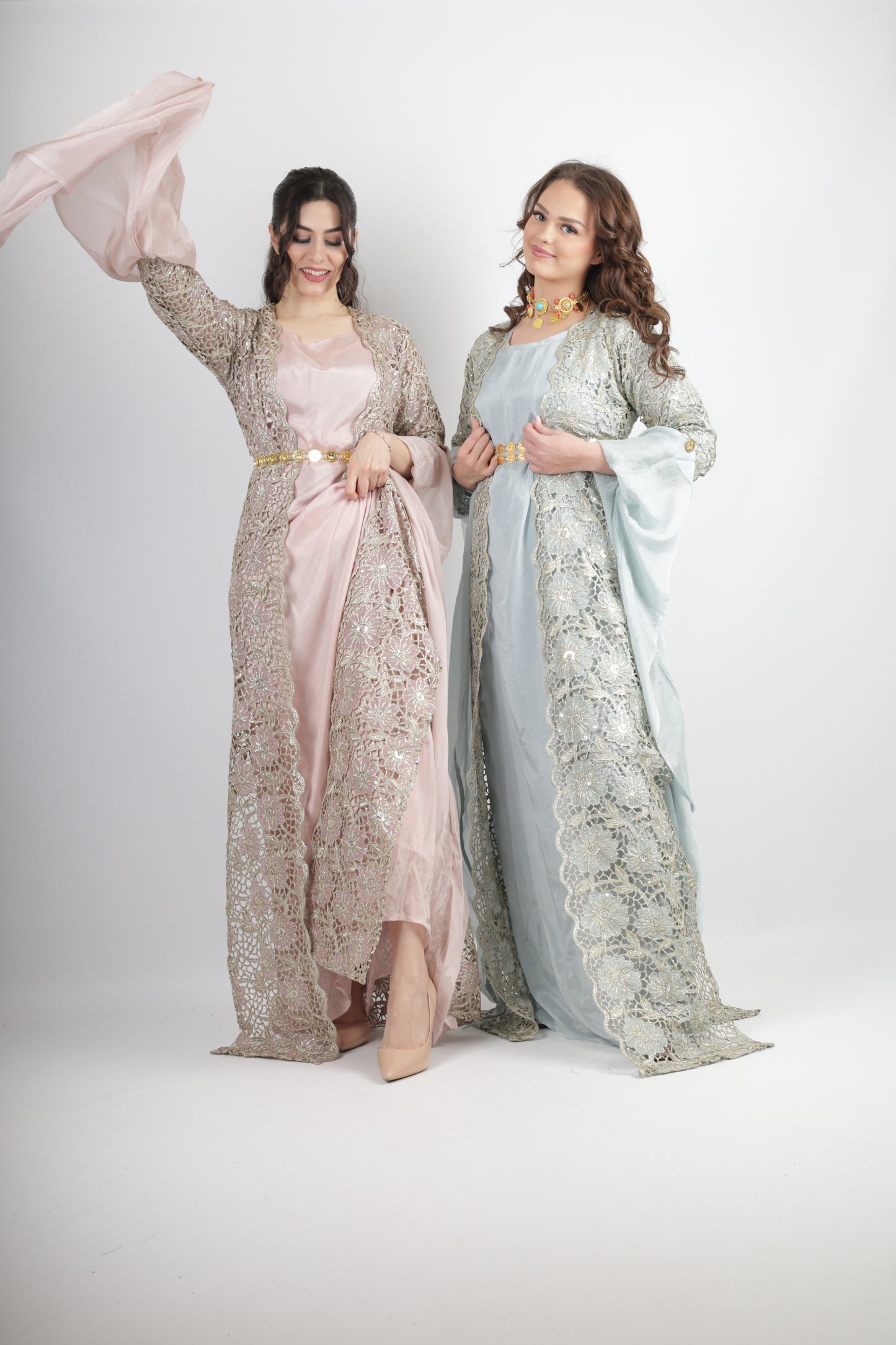 Dicla Kurdish Dress – Luxury Cutwork Collection Rosa