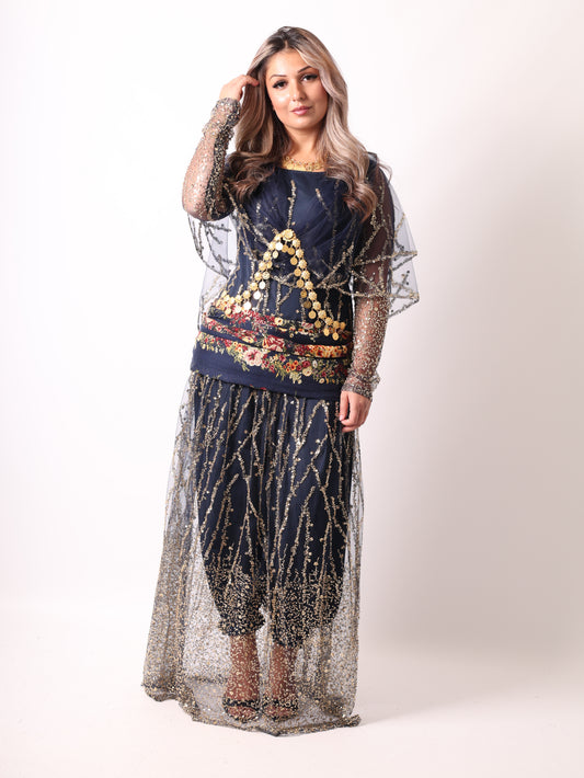 Mukeryani Newroz Navy Blue