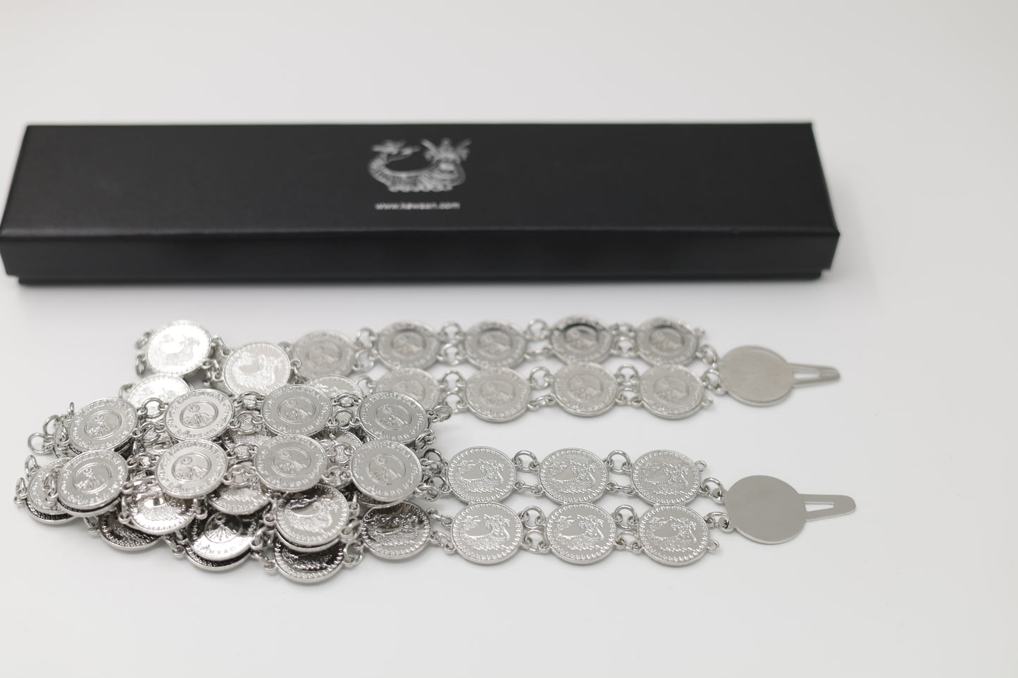 Shamaran Silver 2 rows 90 cm