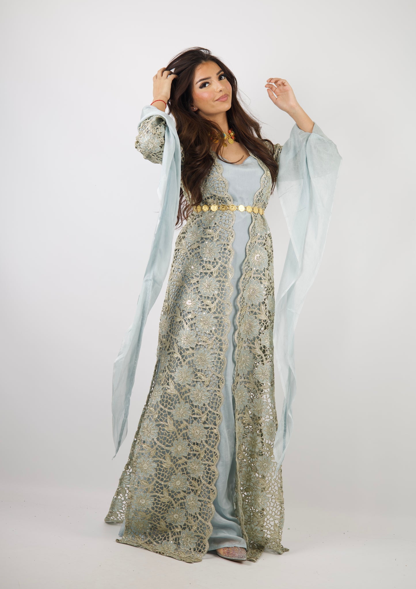 Dicle Kurdish Dress – Luxury Cutwork Collection