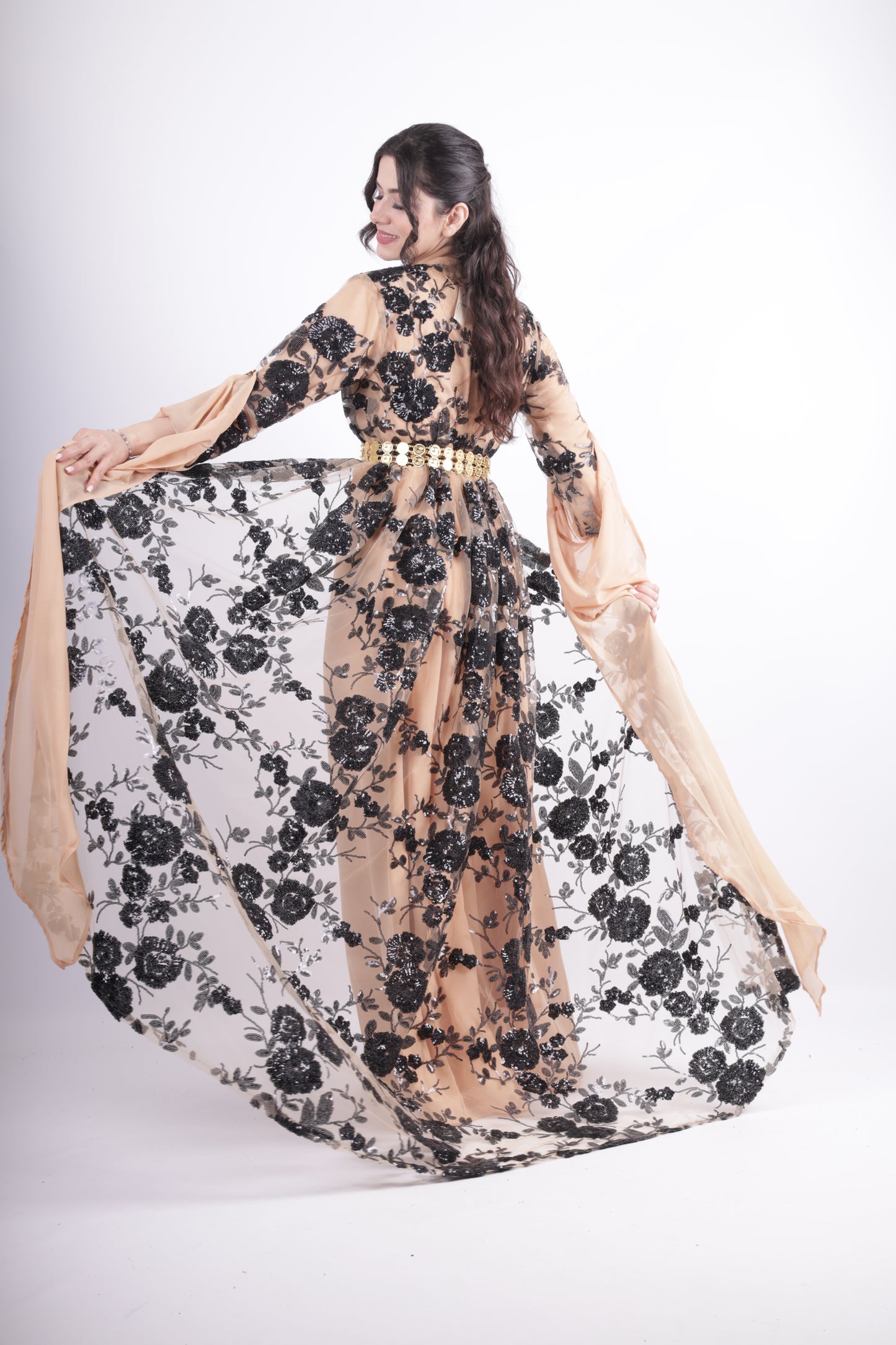 Dildar Black Badini Kurdish Dress