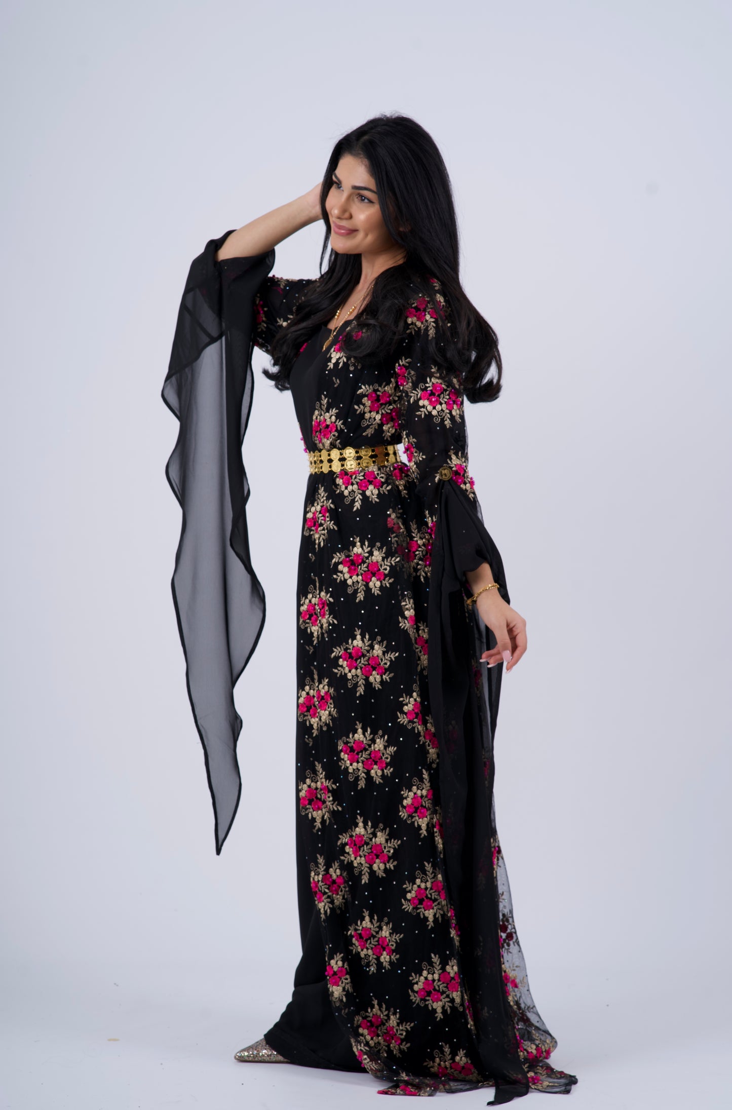 Golzar Collection – Black Kurdish Dress