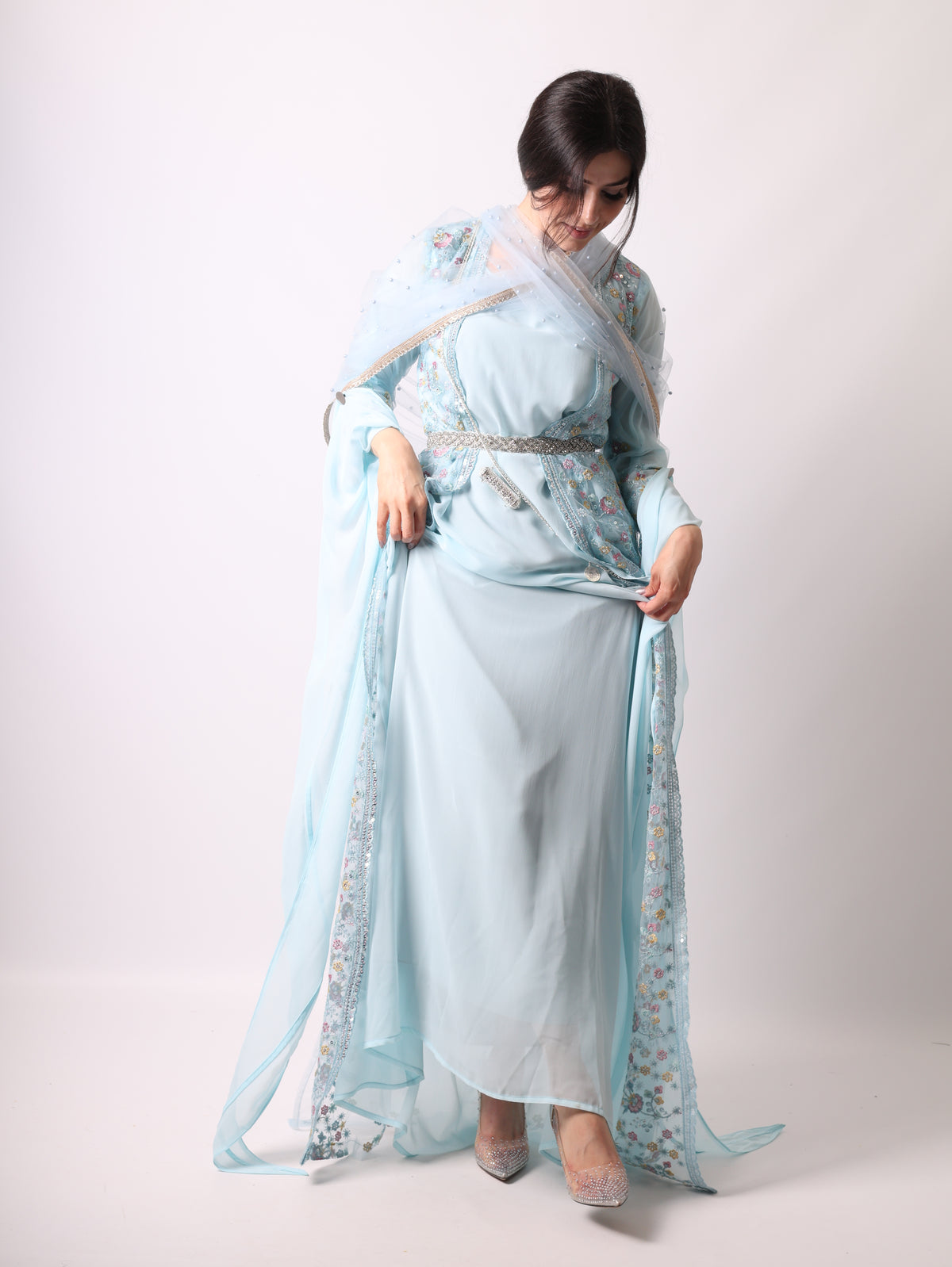 Soma Kurdish Dress Sky Blue Soma سۆما