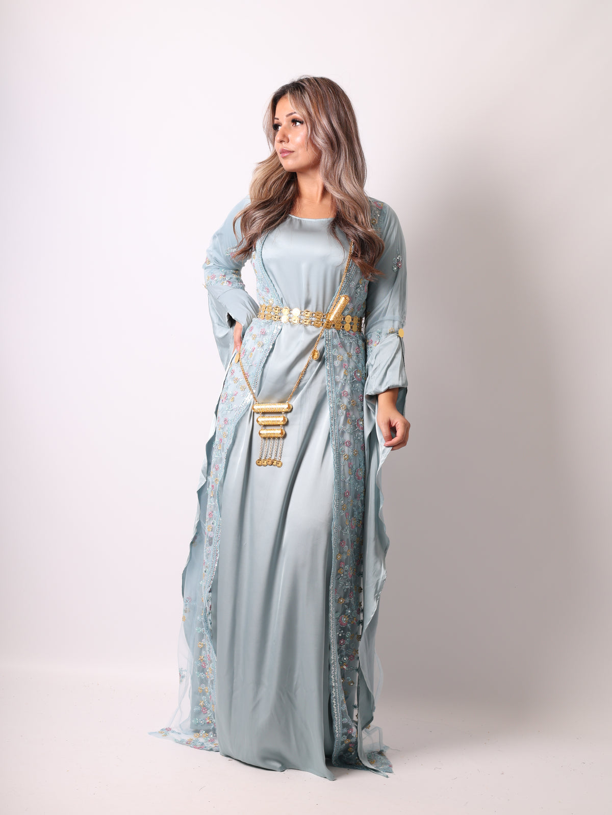 Soma Kurdish Dress Sky Blue Soma سۆما